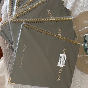 8x green  Appointment Book with Gold Accents for 15$